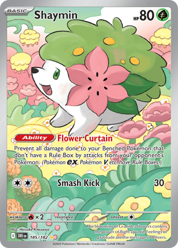 Shaymin – Illustration Rare – 185/182 – Destined Rivals