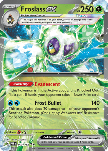 Froslass ex – Double Rare – 003/182 – Paradox Rift