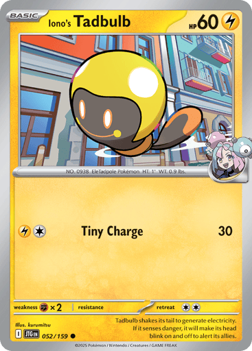 Iono’s Tadbulb – Common Reverse Holo – 052/159 – Journey Together