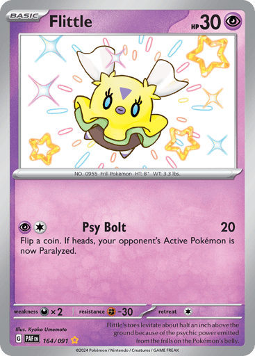 Flittle – Shiny Rare – 164/091 – Paldean Fates
