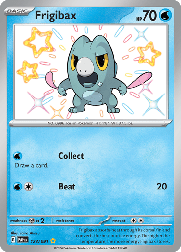 Frigibax – Shiny Rare – 128/091 – Paldean Fates