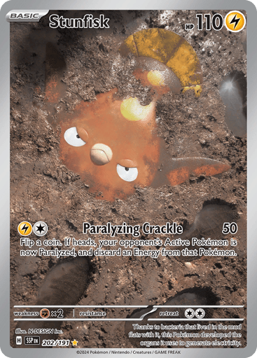 Stunfisk – Illustration Rare – 202/191 – Surging Sparks