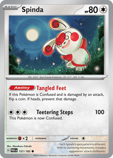 Spinda – Common Reverse Holo – 151/182 – Paradox Rift