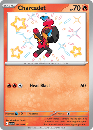 Charcadet – Shiny Rare – 114/091 – Paldean Fates