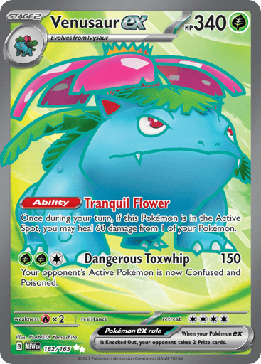 Venusaur ex – Ultra Rare – 182/165 – S&V 151