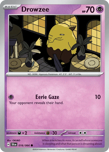 Drowzee – Common – 016/064 – Shrouded Fable
