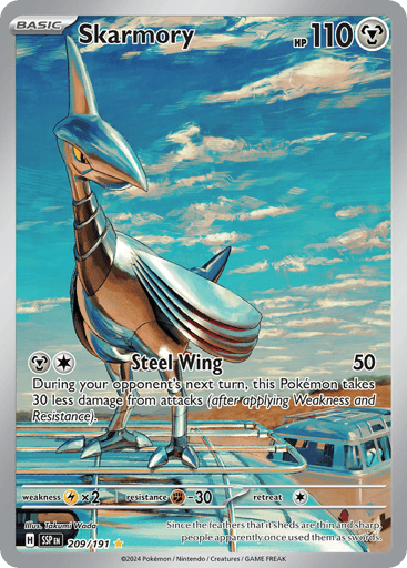 Skarmory – Illustration Rare – 209/191 – Surging Sparks