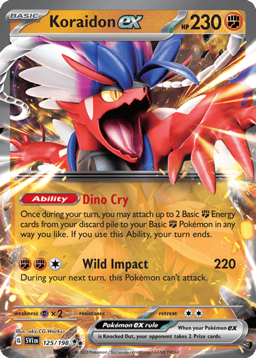 Koraidon ex – Double Rare – 125/198 – Scarlet & Violet