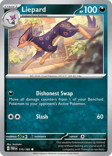 Liepard – Common – 115/182 – Paradox Rift
