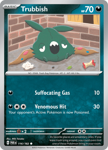 Trubbish – Common Reverse Holo – 116/182 – Paradox Rift