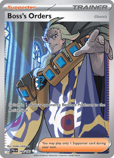 Boss's Orders (Ghetsis) – Ultra Rare – 248/193 – Paldea Evolved