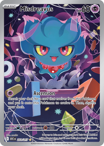 Misdreavus – Illustration Rare – 233/217 – Ascended Heroes