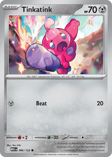 Tinkatink – Common Reverse Holo – 096/132 – Mega Evolution