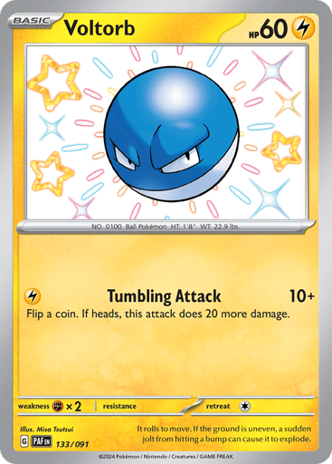Voltorb – Shiny Rare – 133/091 – Paldean Fates