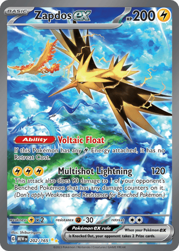 Zapdos ex – Special Illustration Rare – 202/165 – S&V 151