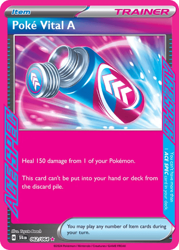 Poké Vital A – ACE SPEC Rare – 062/064 – Shrouded Fable