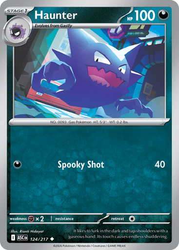 Haunter – Uncommon Reverse Holo – 124/217 – Ascended Heroes