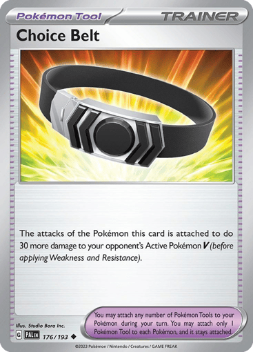 Choice Belt – Uncommon Reverse Holo – 176/193 – Paldea Evolved
