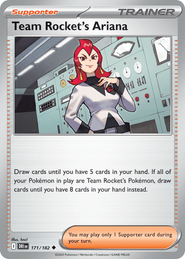 Team Rocket’s Ariana – Uncommon Reverse Holo – 171/182 – Destined Rivals