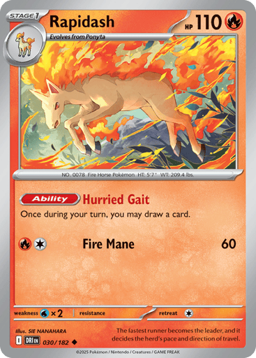 Rapidash – Uncommon – 030/182 – Destined Rivals