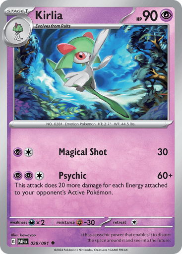 Kirlia – Uncommon – 028/091 – Paldean Fates