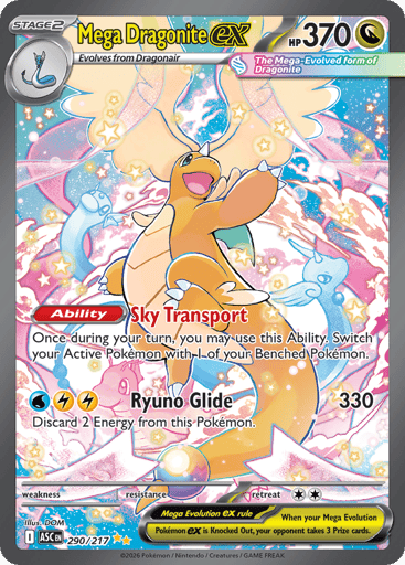 Mega Dragonite ex – Special Illustration Rare – 290/217 – Ascended Heroes