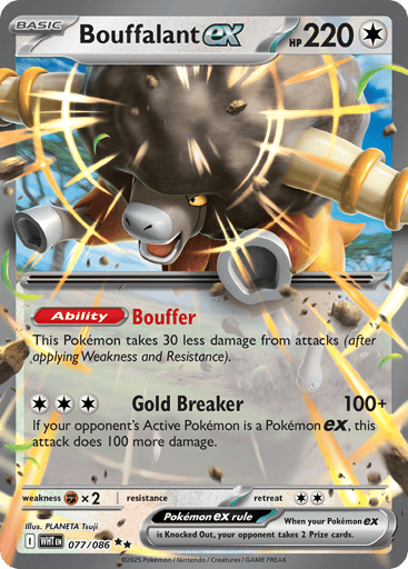 Bouffalant ex – Double Rare – 077/086 – White Flare