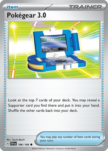 Pokégear 3.0 – Common Reverse Holo – 186/198 – Scarlet & Violet