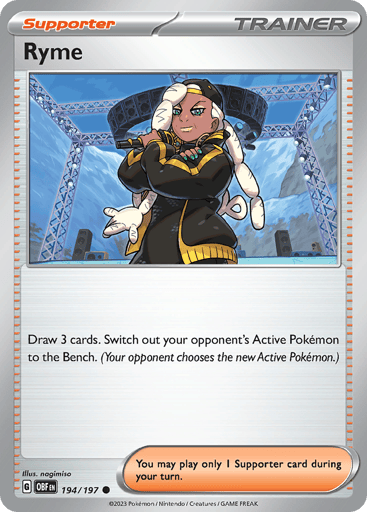 Ryme – Common – 194/197 – Obsidian Flames