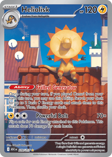 Heliolisk – Illustration Rare – 229/217 – Ascended Heroes