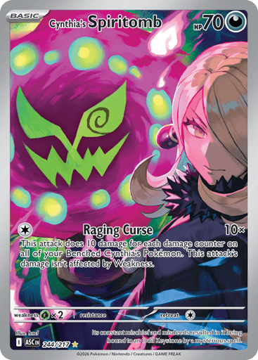 Cynthia’s Spiritomb – Illustration Rare – 244/217 – Ascended Heroes