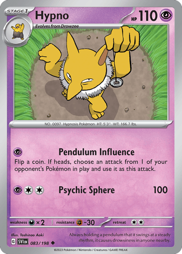 Hypno – Uncommon – 083/198 – Scarlet & Violet