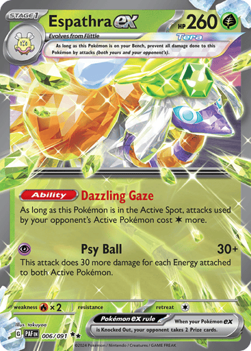 Espathra ex – Double Rare – 006/091 – Paldean Fates