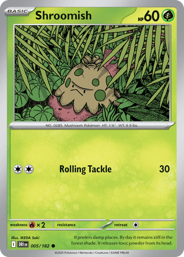 Shroomish – Common Reverse Holo – 005/182 – Destined Rivals