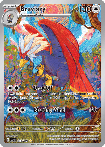 Braviary – Illustration Rare – 214/191 – Surging Sparks