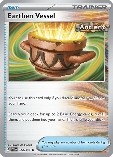 Earthen Vessel – Uncommon Reverse Holo – 106/131 – Prismatic Evolutions
