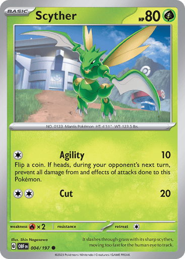 Scyther – Common – 004/197 – Obsidian Flames