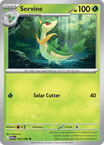 Servine – Common Reverse Holo – 005/088 – Perfect Order