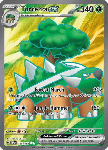Torterra ex – Ultra Rare – 185/162 – Temporal Forces