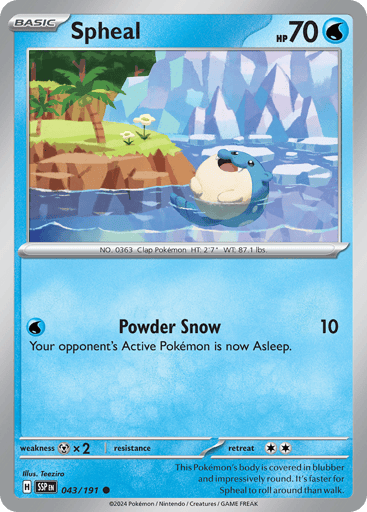 Spheal – Common – 043/191 – Surging Sparks