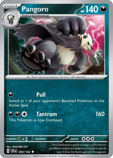 Pangoro – Uncommon Reverse Holo – 093/142 – Stellar Crown
