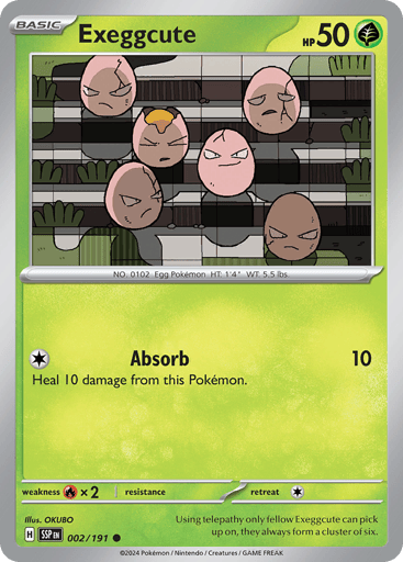 Exeggcute – Common – 002/191 – Surging Sparks