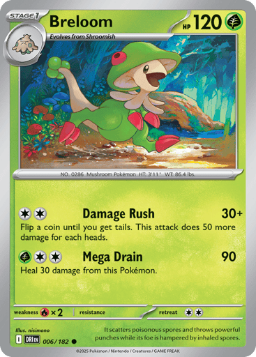 Breloom – Common – 006/182 – Destined Rivals