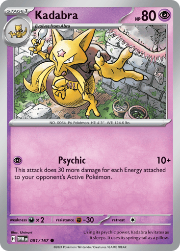 Kadabra – Common – 081/167 – Twilight Masquerade