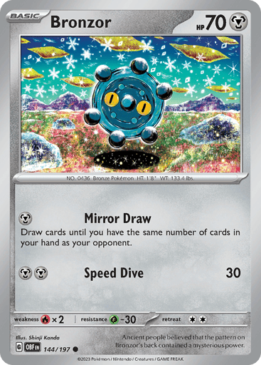 Bronzor – Common – 144/197 – Obsidian Flames