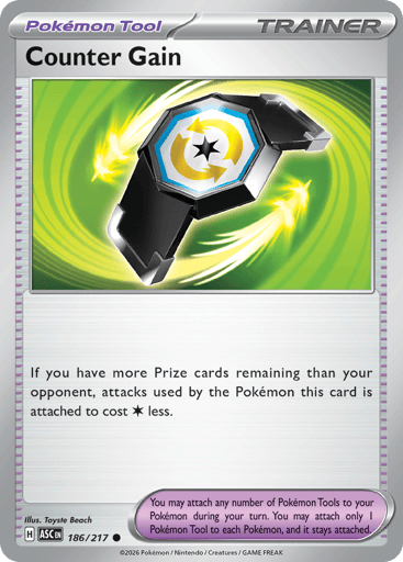 Counter Gain – Common Reverse Holo – 186/217 – Ascended Heroes