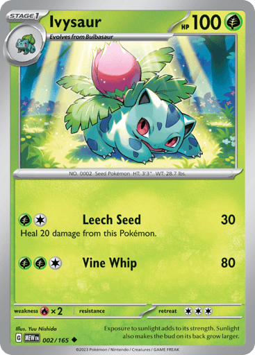 Ivysaur – Uncommon – 002/165 – S&V 151