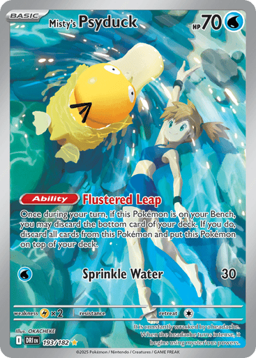 Misty’s Psyduck – Illustration Rare – 193/182 – Destined Rivals