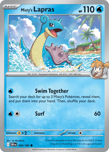 Misty’s Lapras – Common – 050/182 – Destined Rivals