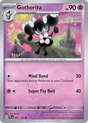 Gothorita – Uncommon – 091/193 – Paldea Evolved